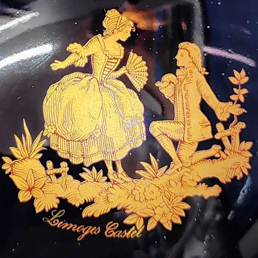 美品 未使用 ヴィンテージ】22K GOLD LIMOGES CASTEL リモージュ