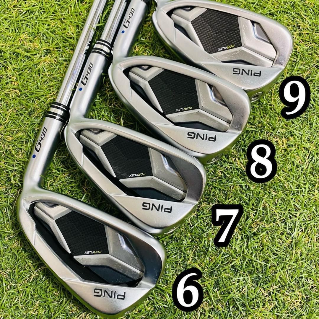 豪華8本】ピン G430 青ドット メンズアイアンセット スチール R - メルカリ