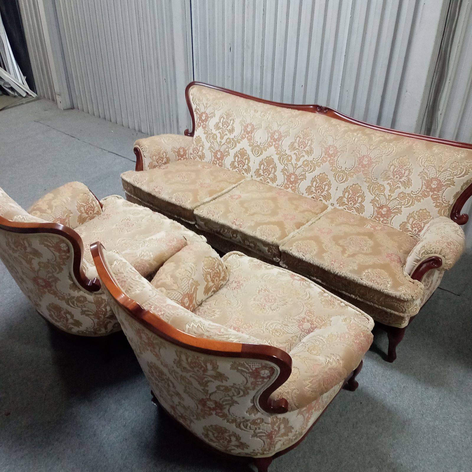 マリオ・コルチャゴ 1人掛けソファ ロココ様式 彫刻 猫脚 猫脚