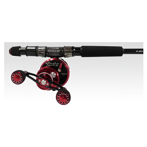 カセ筏師 Chinu Limited Rugger 65-BR 右 ブラックレッド 黒鯛工房