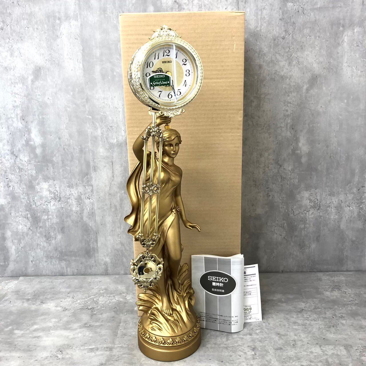 SEIKO セイコー ヴィーナス PG734G 高さ／63cm。置時計 未使用品