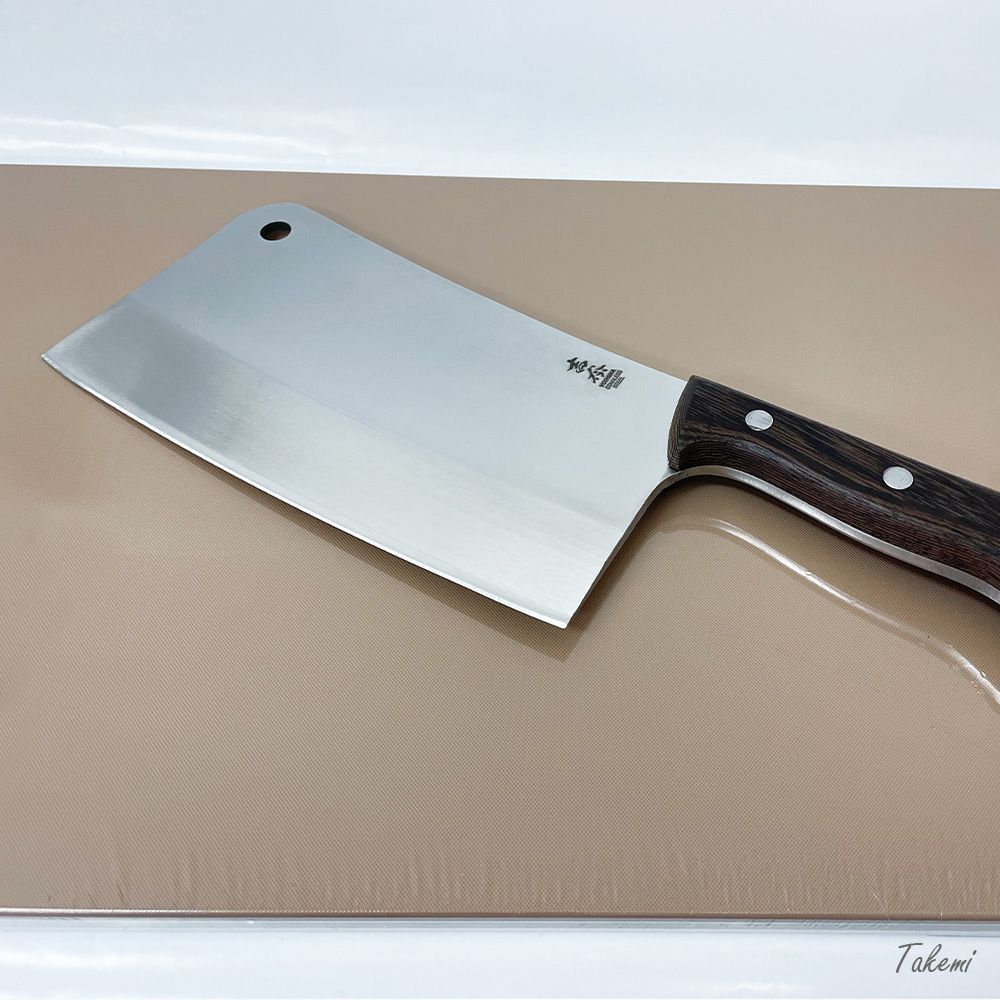 厚重型の骨切り包丁 豚骨 牛骨切り ステンレス鋼 木製柄 クレーバー