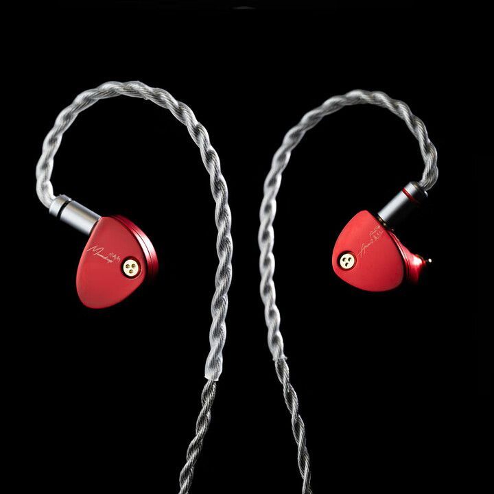 新色 水月雨 MoonDrop Aria 2 イヤホン 赤 - メルカリ