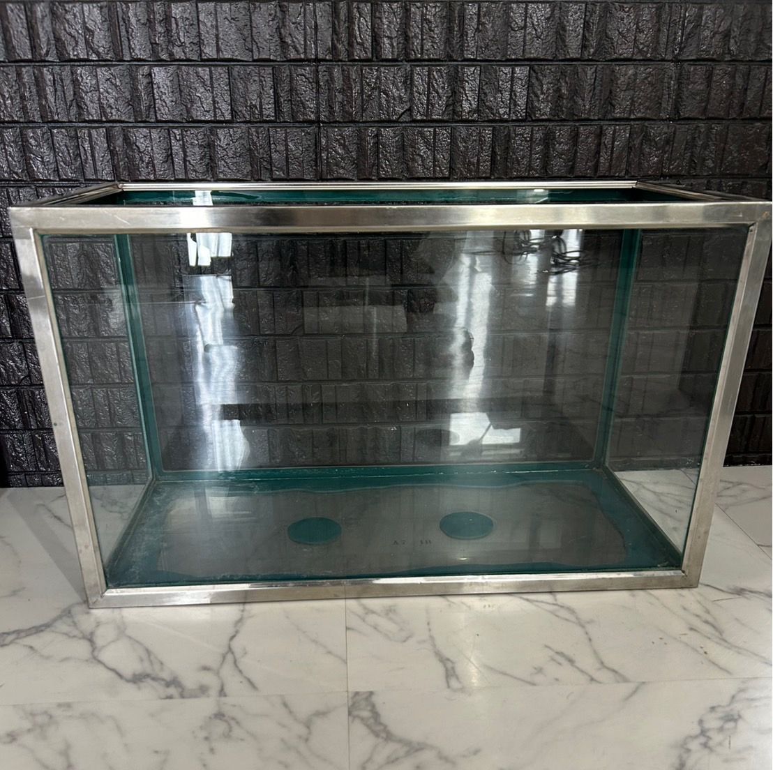 希少 昭和レトロ ステンレス枠 ガラス水槽 - メルカリ