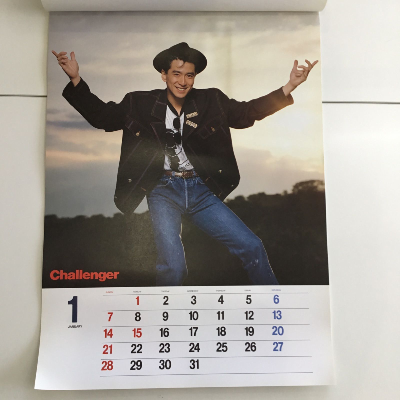 錦織一清 1990年カレンダー＆ダイアリーノートセット（Duet特別編集