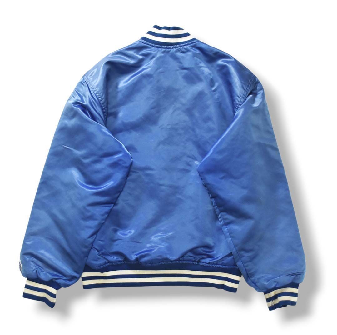 80s 90s USA製 Dodgers ナイロン スタジャン L 青 白 80s 90s USA製