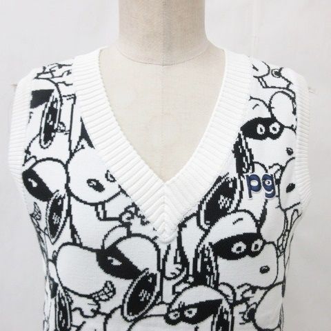 パーリゲイツ⭐︎スヌーピーベスト⭐︎ PEARLY GATES Vネックニット