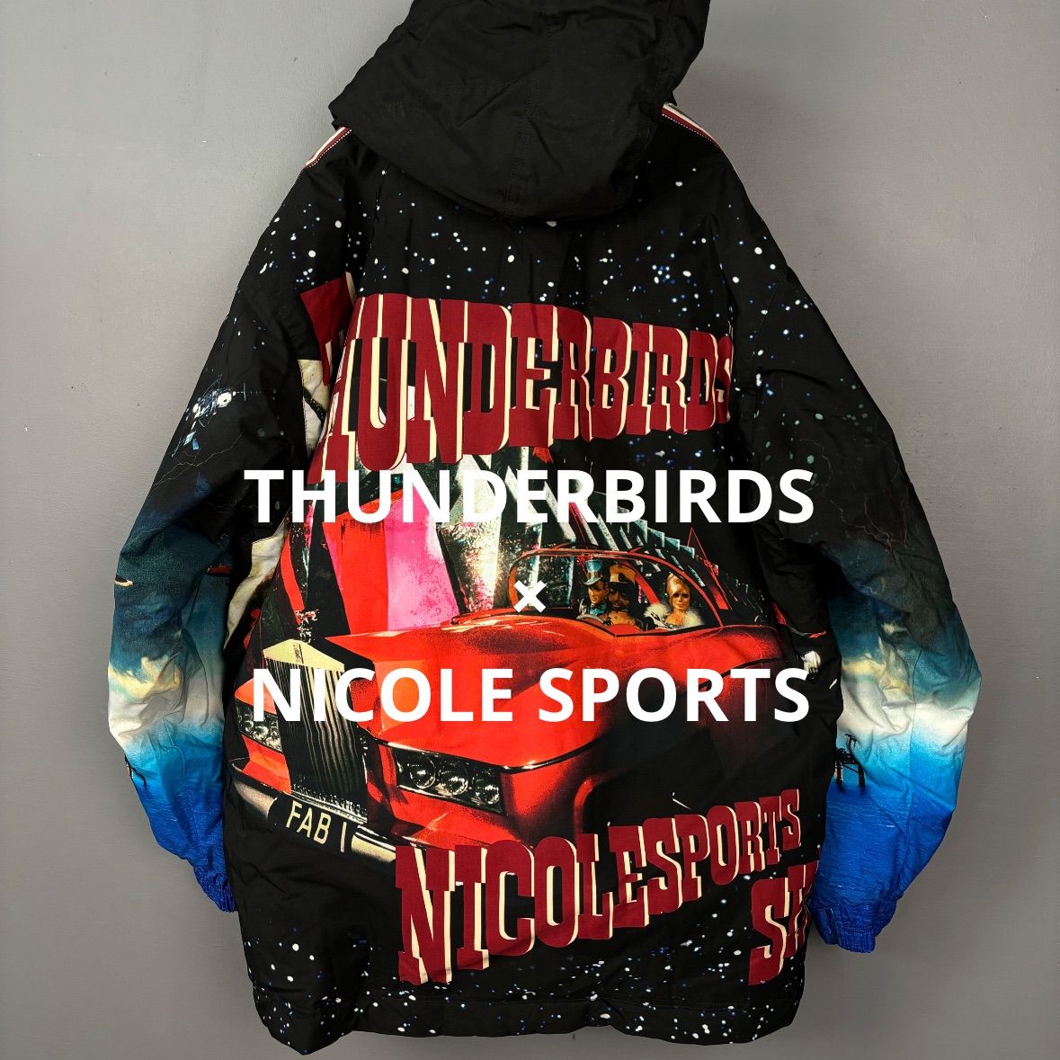 美USED 90s 00s VINTAGE THUNDERBIRDS NICOLE SPORTS SKI TEAM 日本製