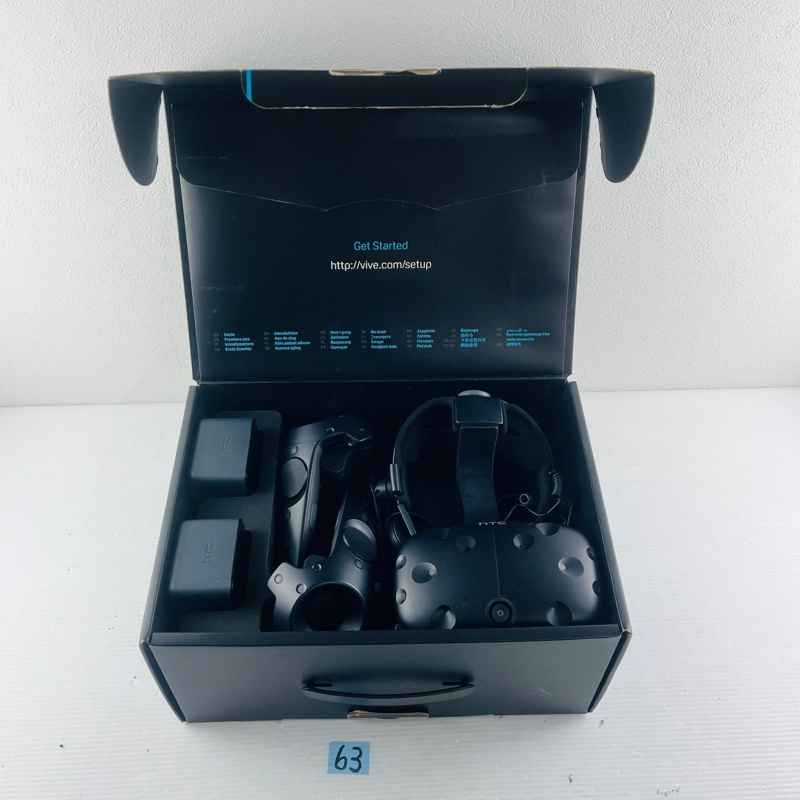 ◇63【VR】VIVE HTC VRヘッドセット Steam VR対応 箱付 VRChat