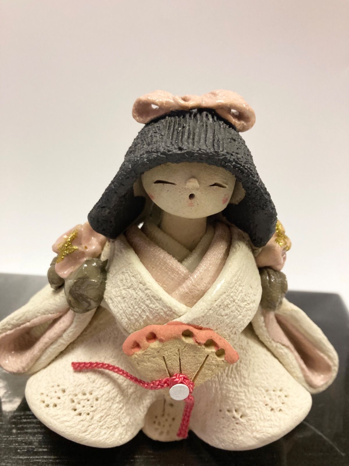 新品】花無垢 夫婦雛 雅窯 水野雅子 陶器製 お雛様 雛人形 雛飾り