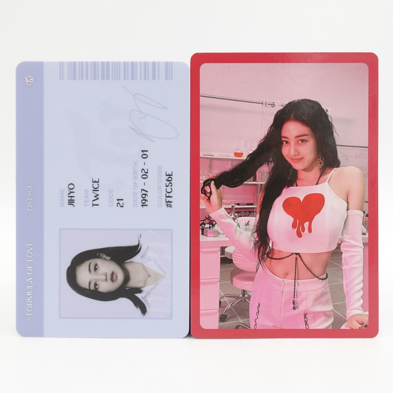 TWICE ジヒョ ツウィ Formula of Love: O+T＝<3 トレカ フォト カード