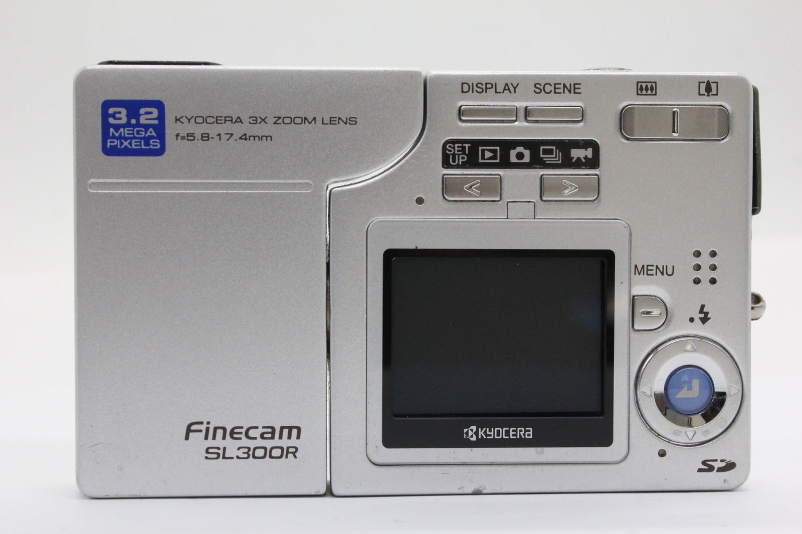 訳あり品】 京セラ KYOCERA Finecam SL300R ブルー 3x コンパクト