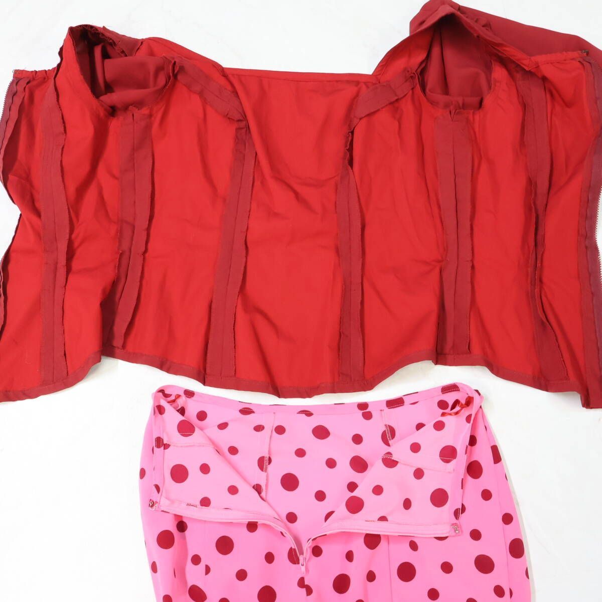 美品 フラメンコ衣装】レッド 上下セット ツーピース セットアップ
