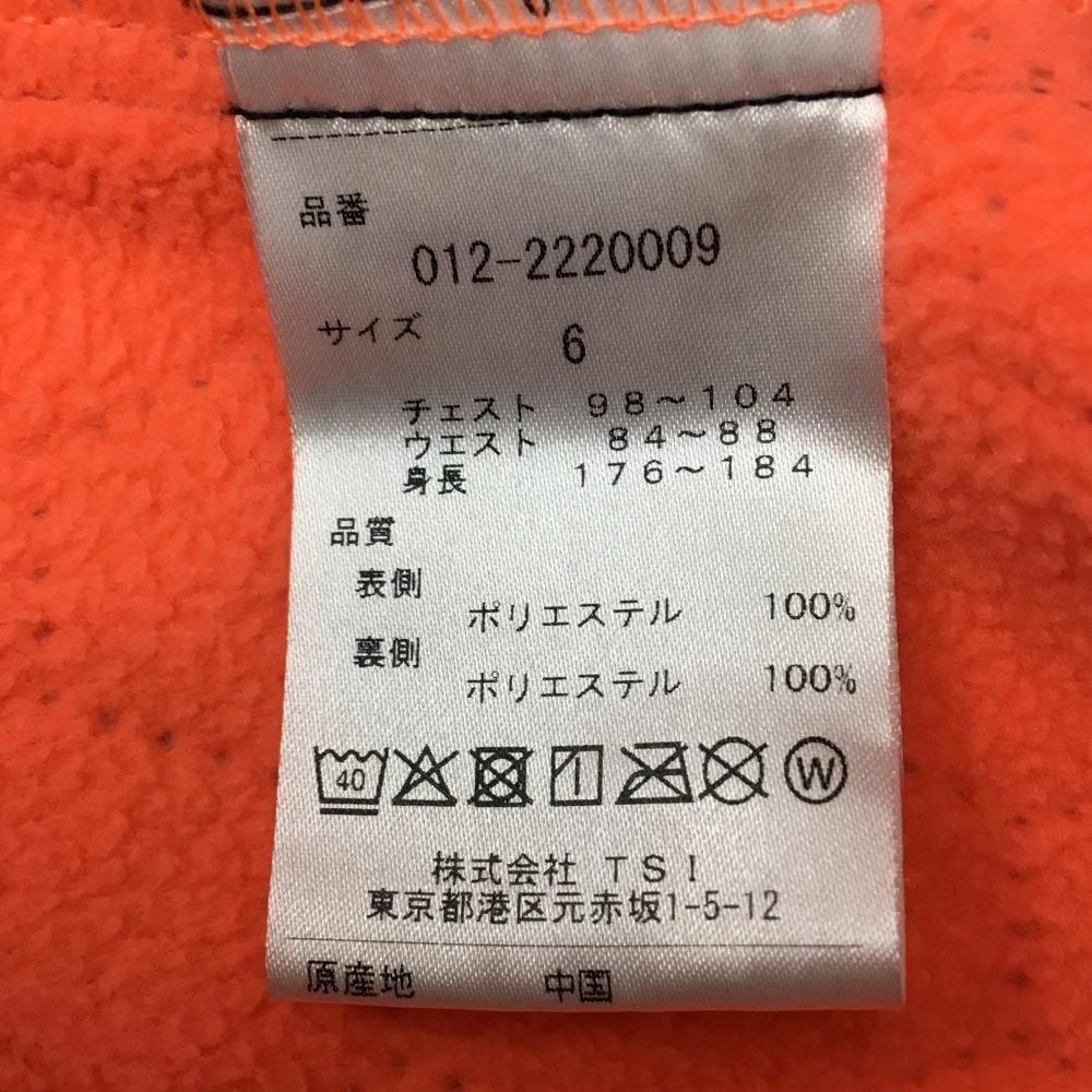 超美品】ニューバランスゴルフ ジップパーカー 黒 内側蛍光オレンジ 裏