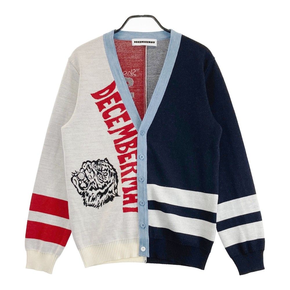 サイズ：L DECEMBERMAY ディセンバーメイ ウール混 ニットカーディガン