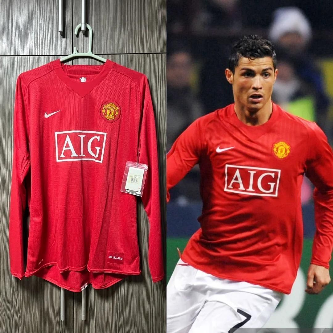 07-08 マンチェスター・ユナイテッド RONALDO 7番 長袖 シャツ Amazon