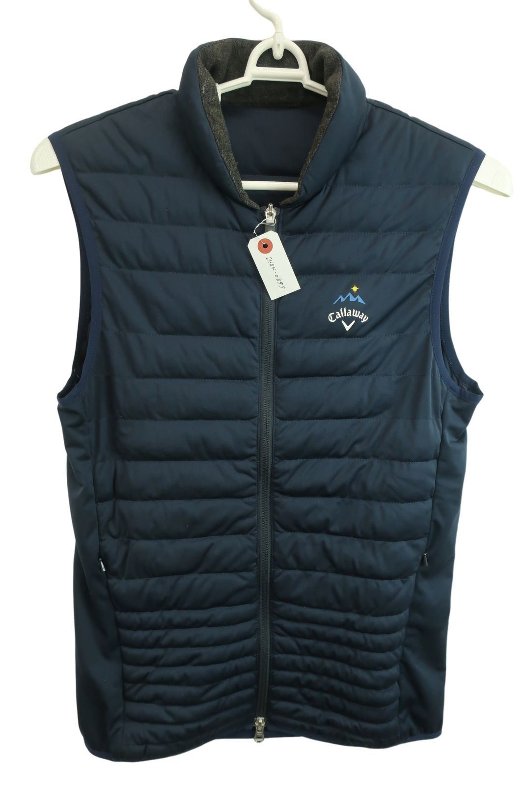 美品】Callaway(キャロウェイ) ダウンベスト 紺 メンズ M 241-6214502