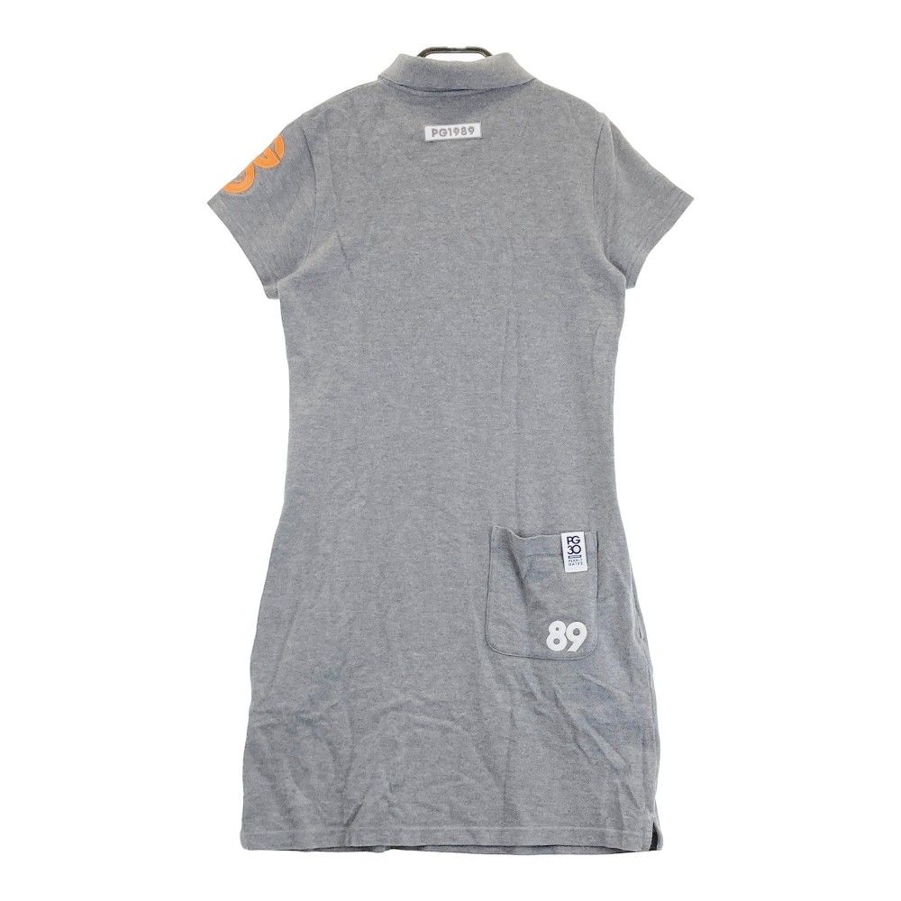 サイズ：1 PEARLY GATES パーリーゲイツ 30周年 半袖ワンピース グレー