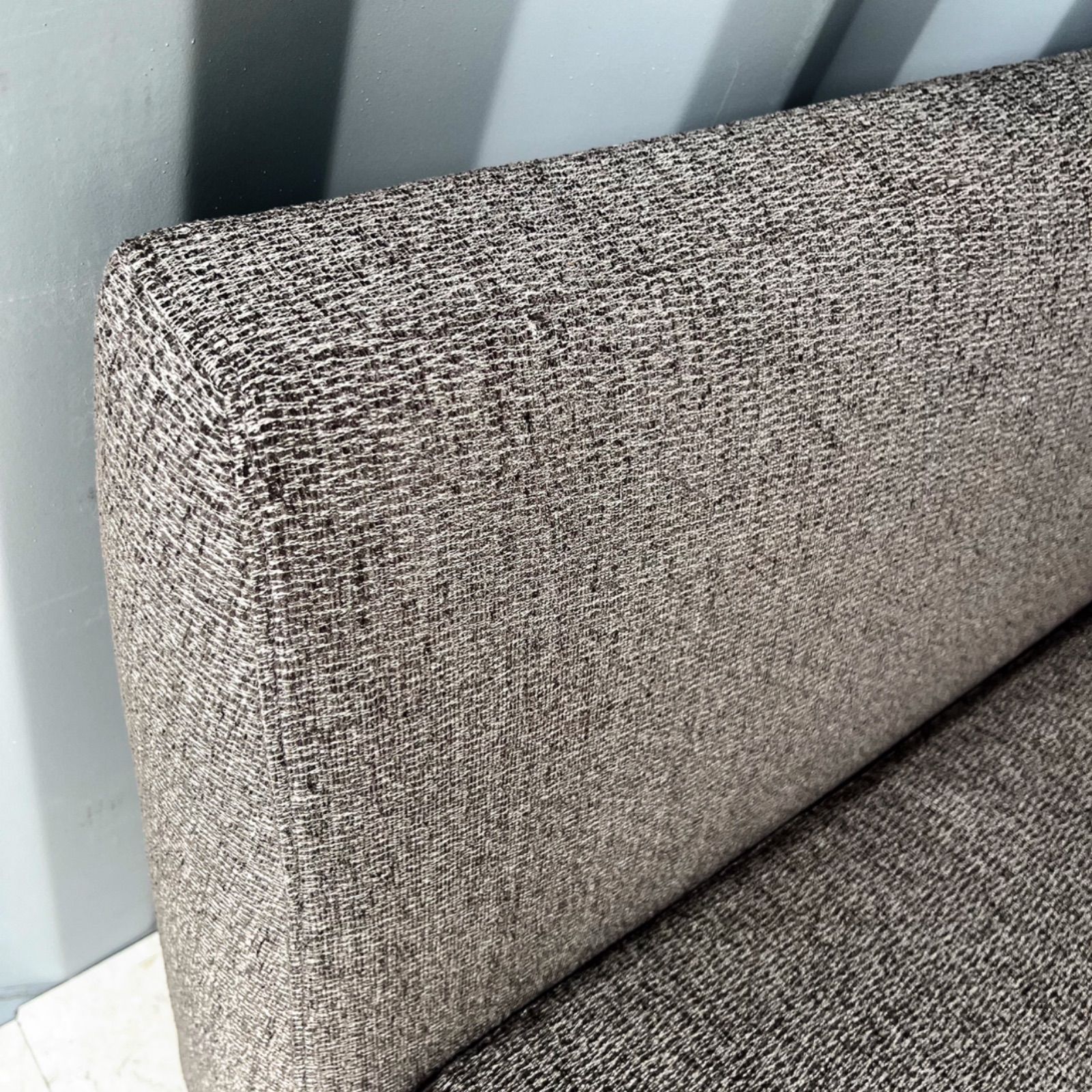 取付無料！日本フクラ ルベル 北欧モダン風2Pグレーファブリックソファ