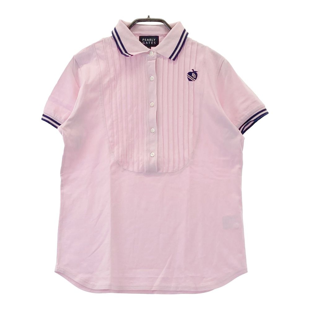 サイズ：1 PEARLY GATES パーリーゲイツ 半袖ポロシャツ ピンク系