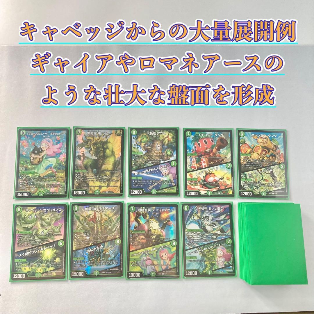 本格構築【キャベッジグランセクト】デッキ＆2重スリーブ - メルカリ