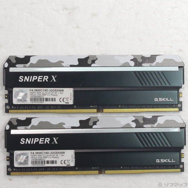 中古品〕 F4-3600C19D-32GSXWB 32GB 16GB×2枚組【262】 - メルカリ