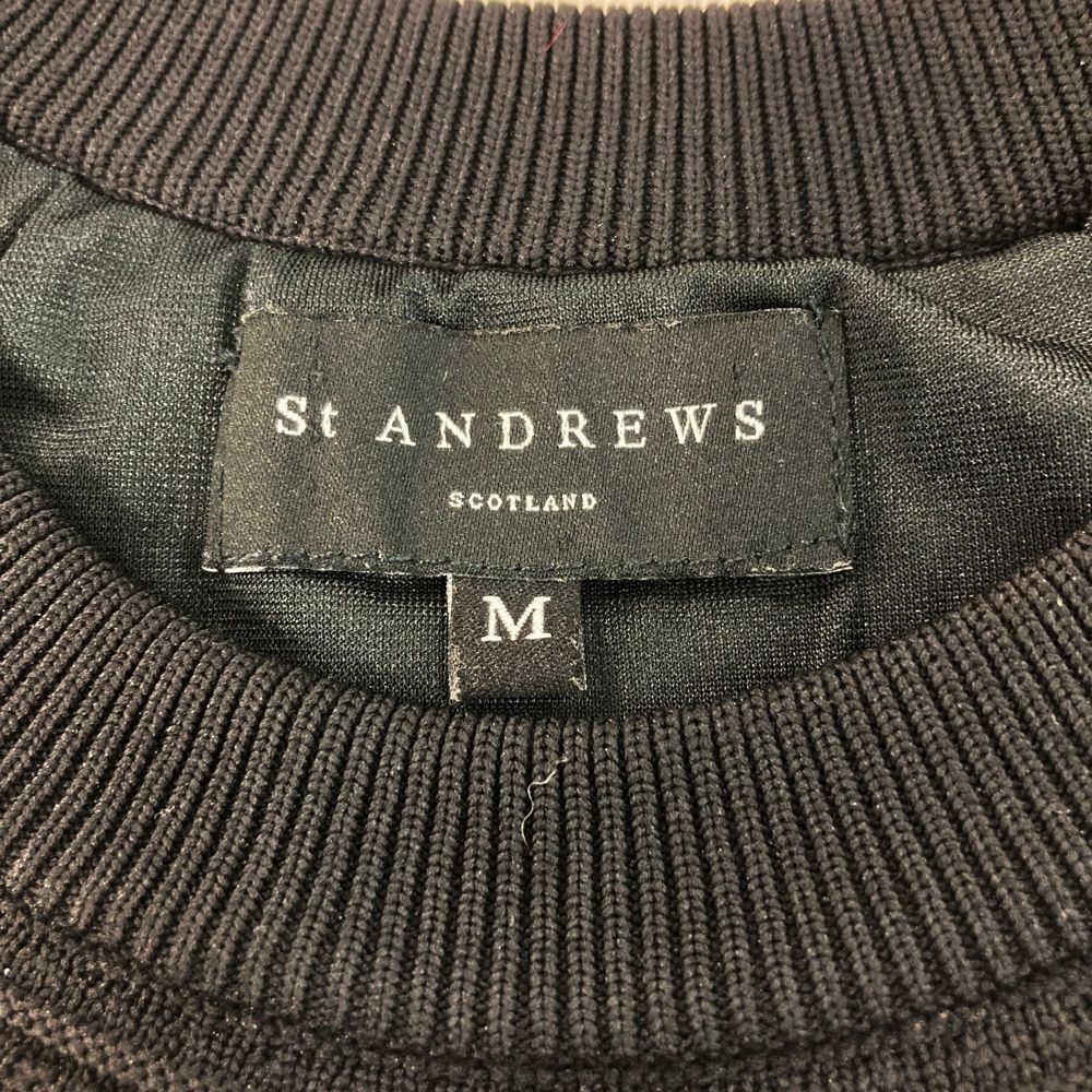 サイズ：M ST ANDREWS セントアンドリュース 裏地付長袖ニットセーター