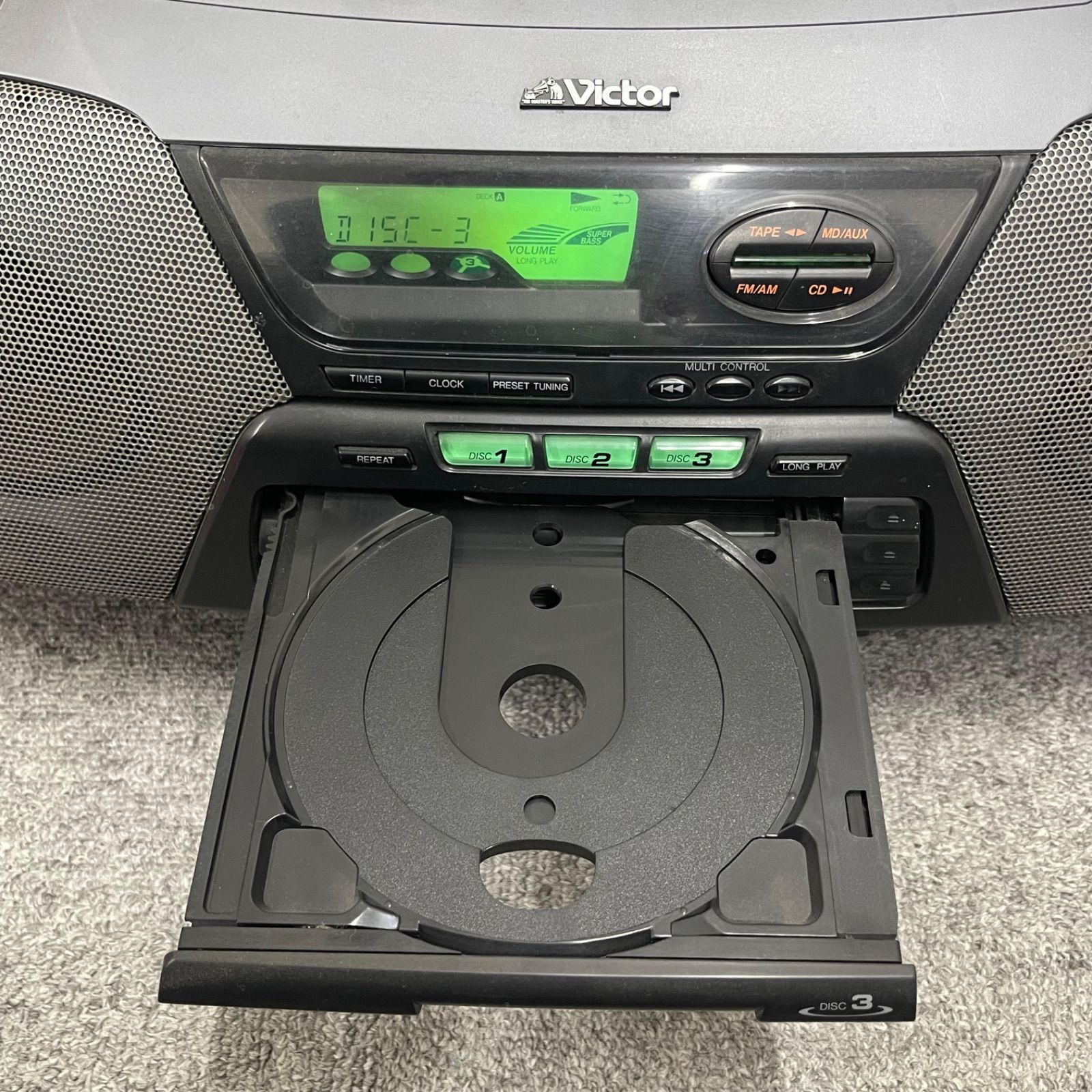 NPA】ジャンク 1996年製 Victor ビクター 大型CDポータブルシステム RC