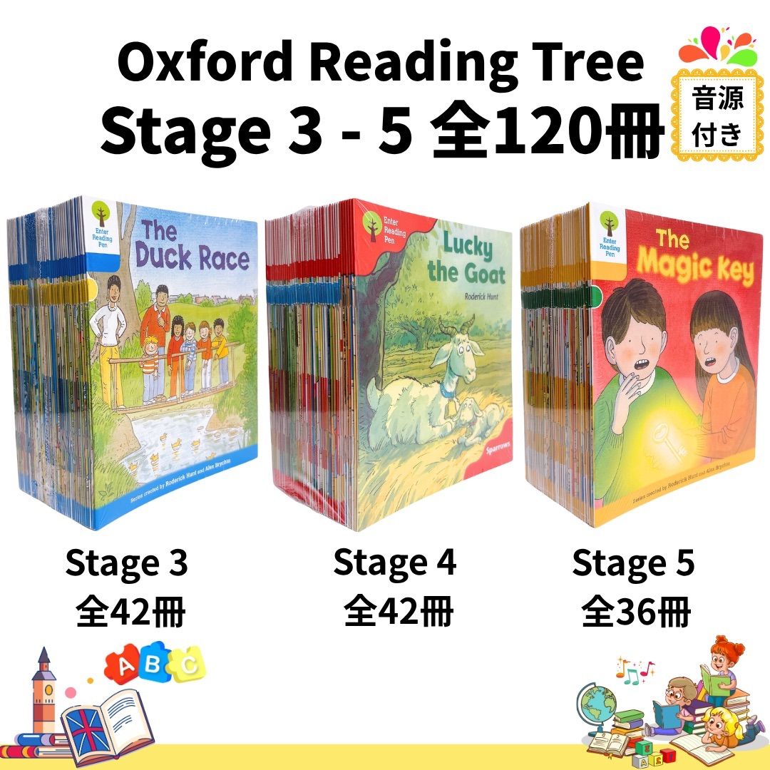 Oxford Reading Tree ORT Stage3-5 絵本120冊セット 音源付き 英語教材