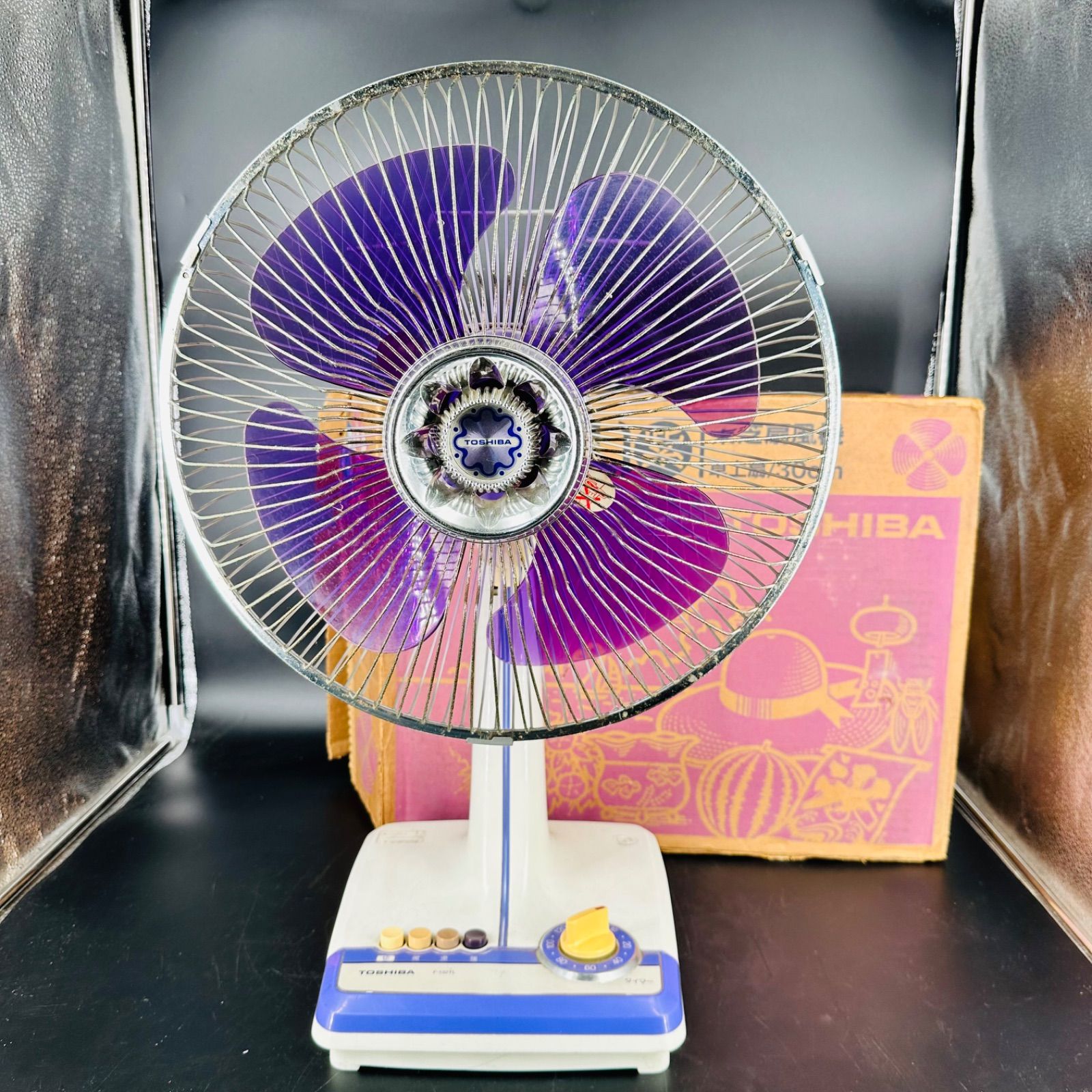 TOSHIBA 東芝扇風機 卓上扇 F132T(L) 紫 30cm 昭和レトロ - メルカリ