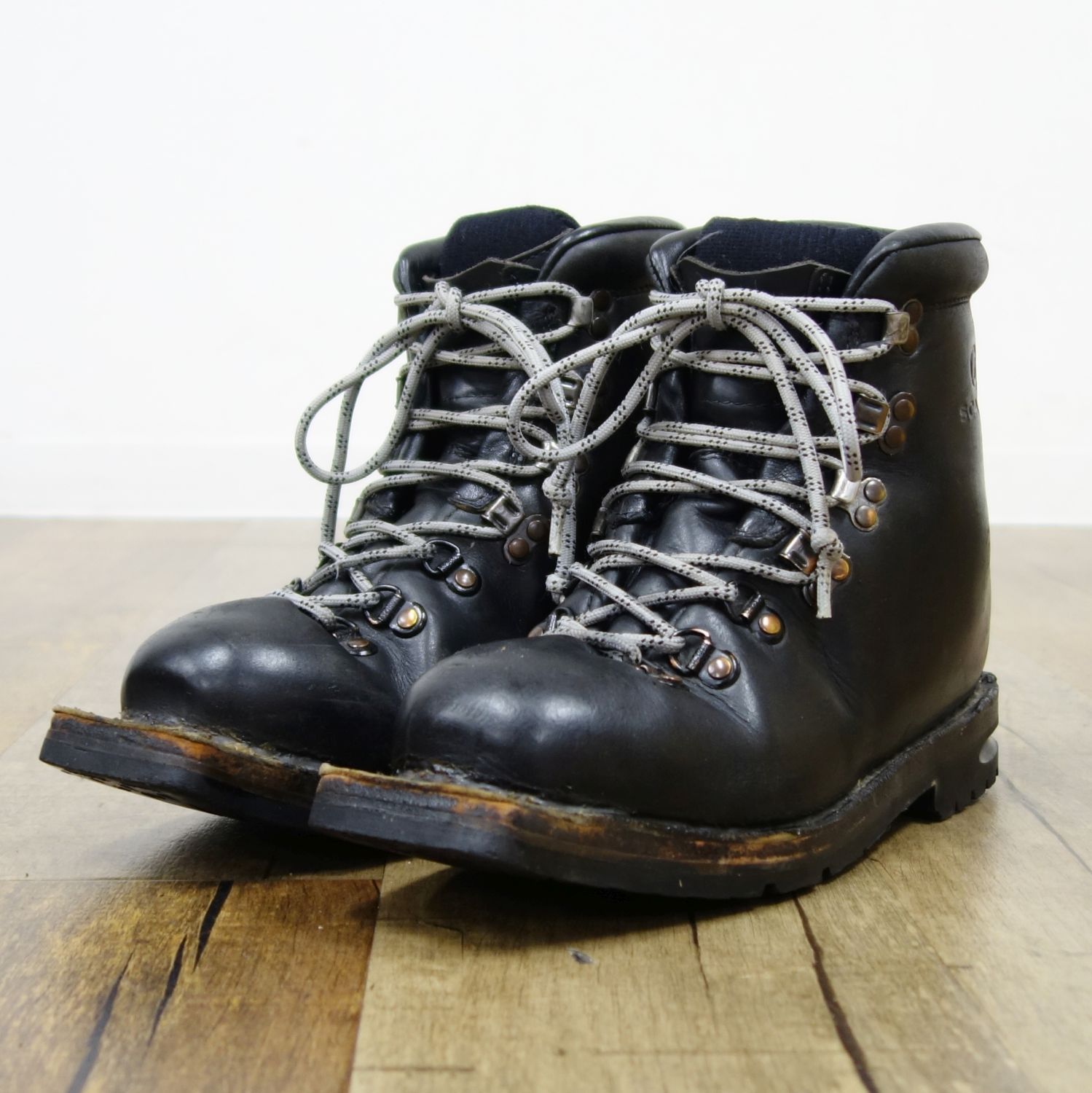 希少 スカルパ SCARPA ビンソン テレマーク スキー ブーツ 革靴 レザー