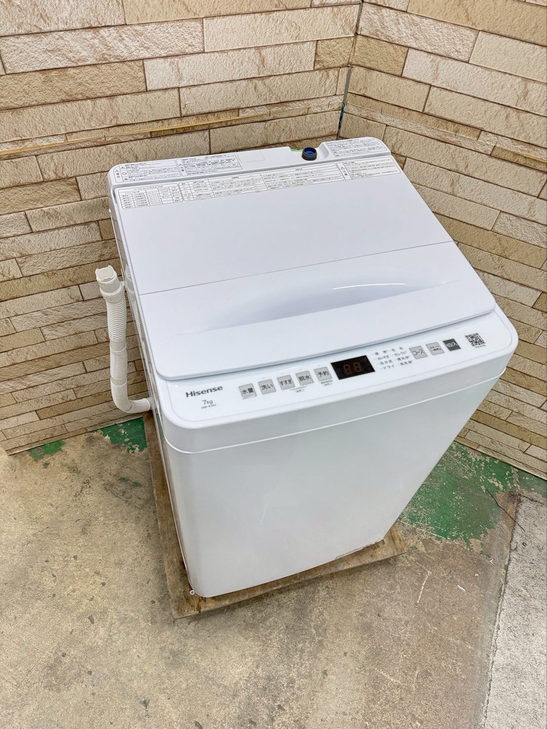 高年式】大阪送料無料☆3か月保障付き☆洗濯機☆ハイセンス☆7kg☆2024