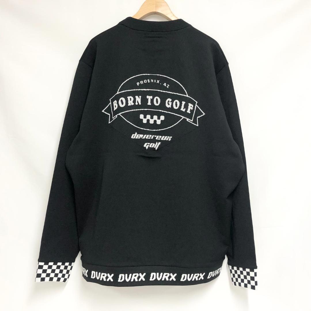 新品 未使用 DEVEREUX GOLF（デヴァローゴルフ） チェッカーリブニット