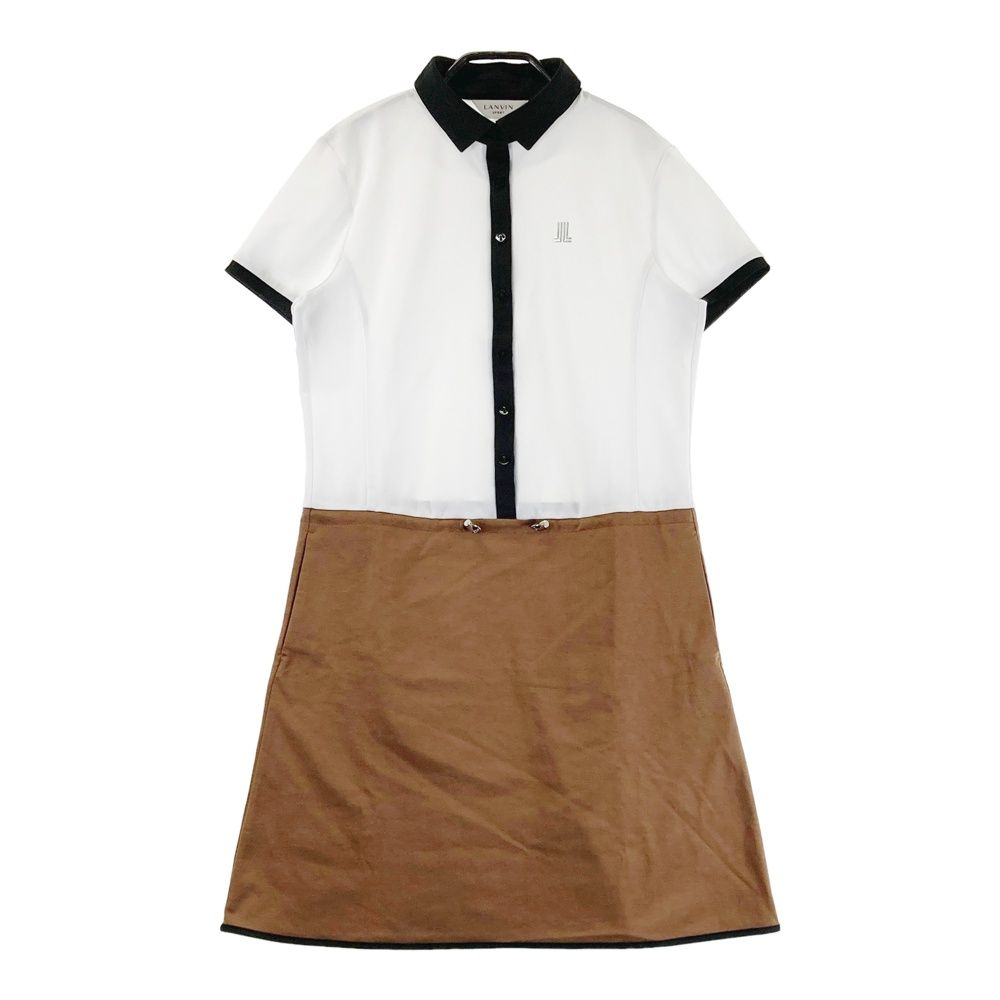 サイズ：38 LANVIN SPORT ランバン スポール 半袖ワンピース ホワイト