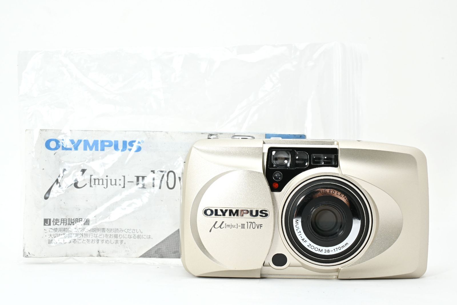 完動美品] OLYMPUS μ mju II 170 VF コンパクトフィルムカメラ