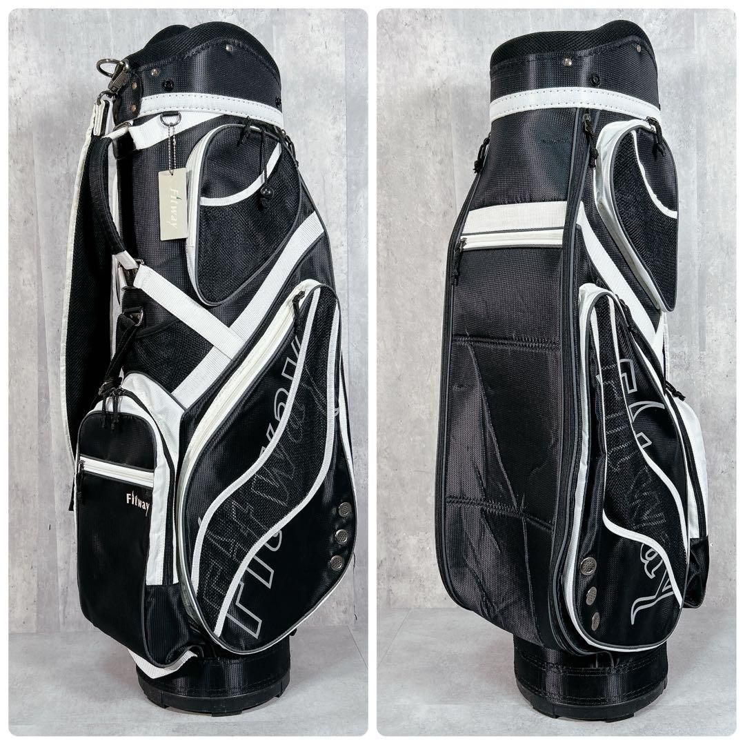 V356 Fitway メンズ ゴルフ クラブセット 13点 フード社外新品 黒