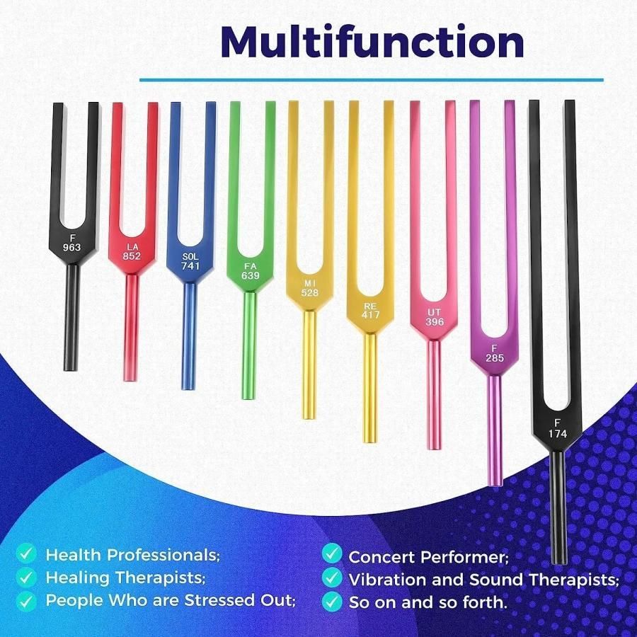 ソルフェジオ周波数 音叉 おんさ チューナー 9本セット「174Hz