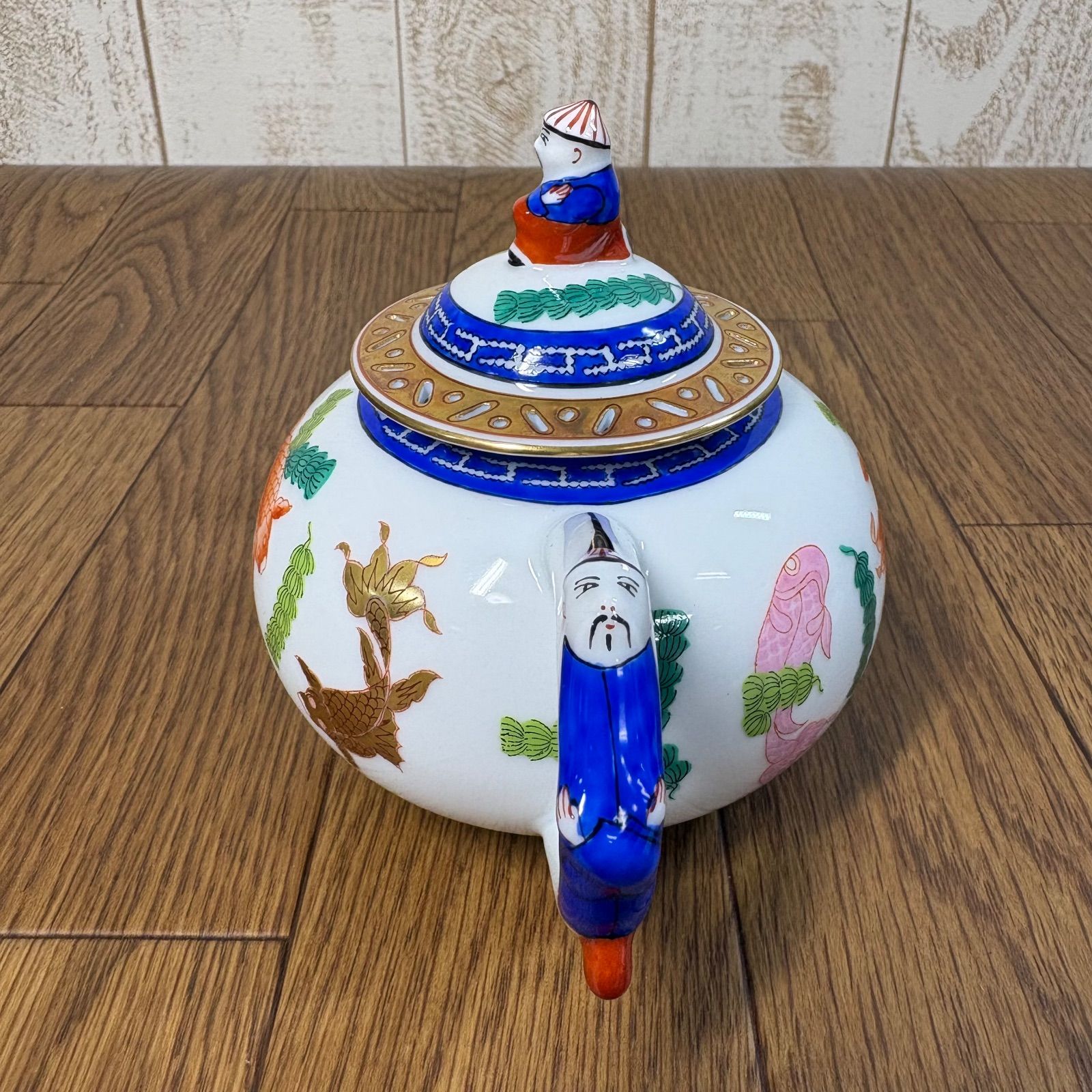 ヘレンド シノワズリ（中国趣味） ポワッソン ミニティーポットと