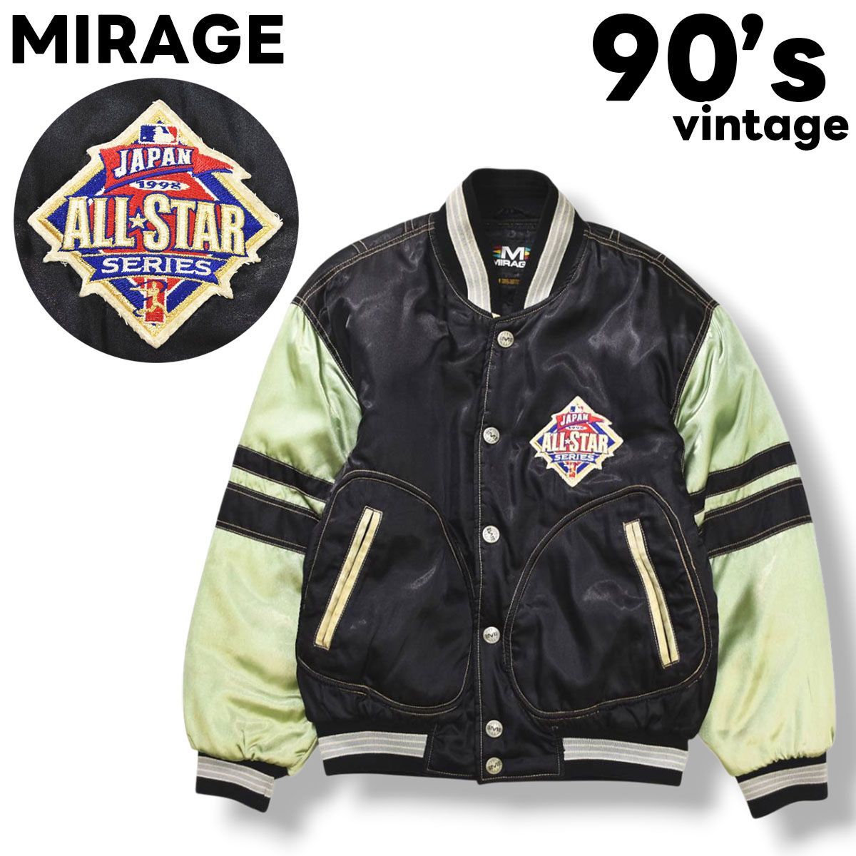 希少】 90s ヴィンテージ ミラージュ MIRAGE 1998 MLB JAPAN ALL STAR