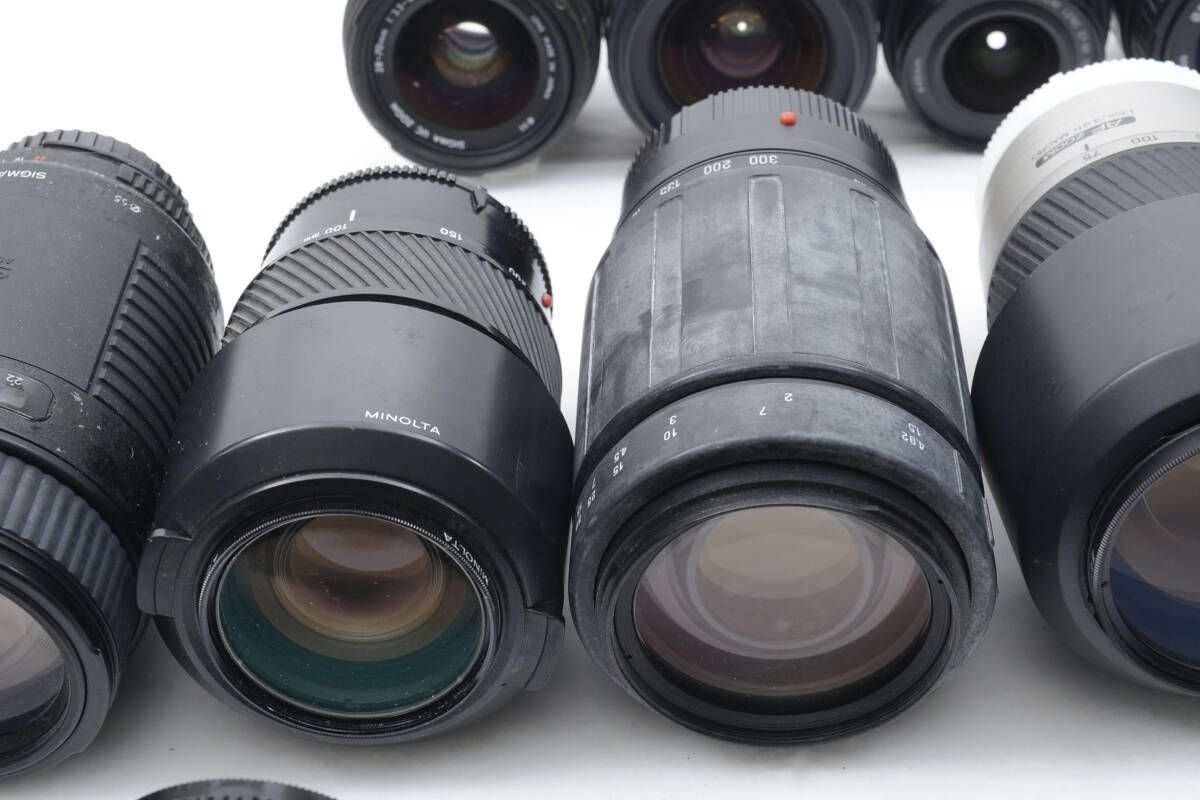 ☆28個 まとめ売り☆ Canon PENTAX MINOLTA 等 AFレンズジャンク
