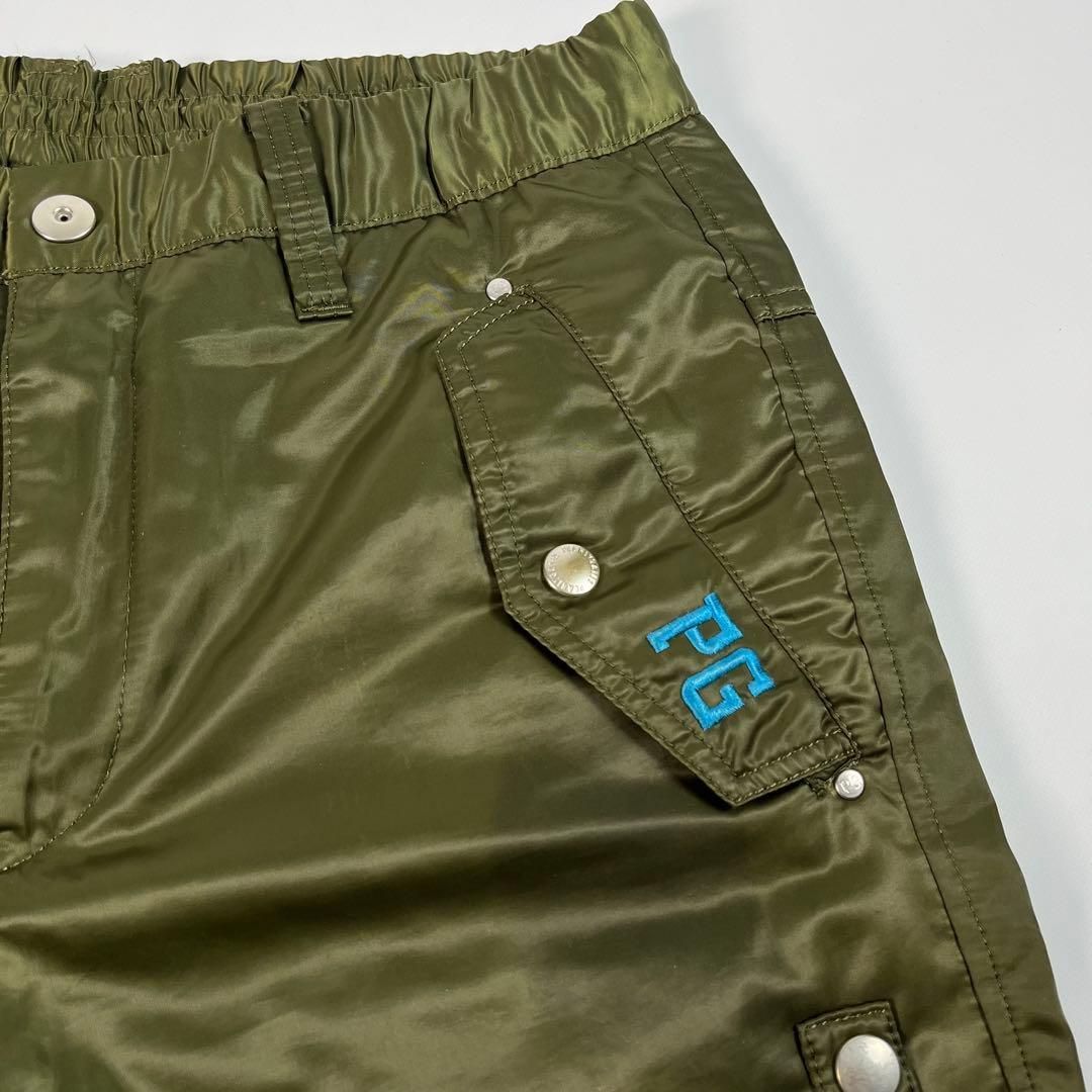 美品 PEARLY GATES 中綿 ナイロン パンツ ワッペン 刺繍ロゴ - メルカリ