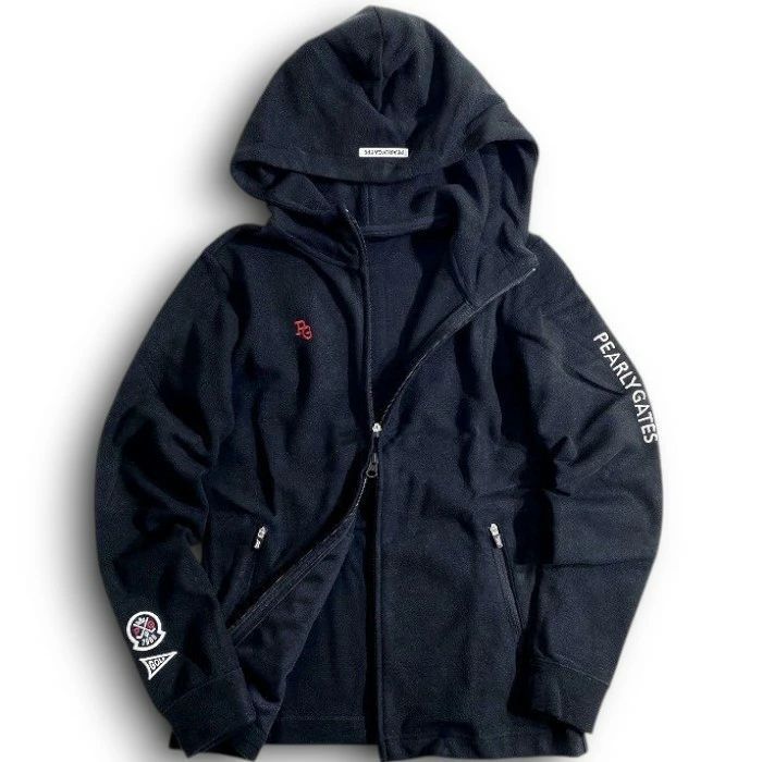 パーリーゲイツ ゴルフ 日本製 発熱保温 プレミアムウォーム 鹿の子