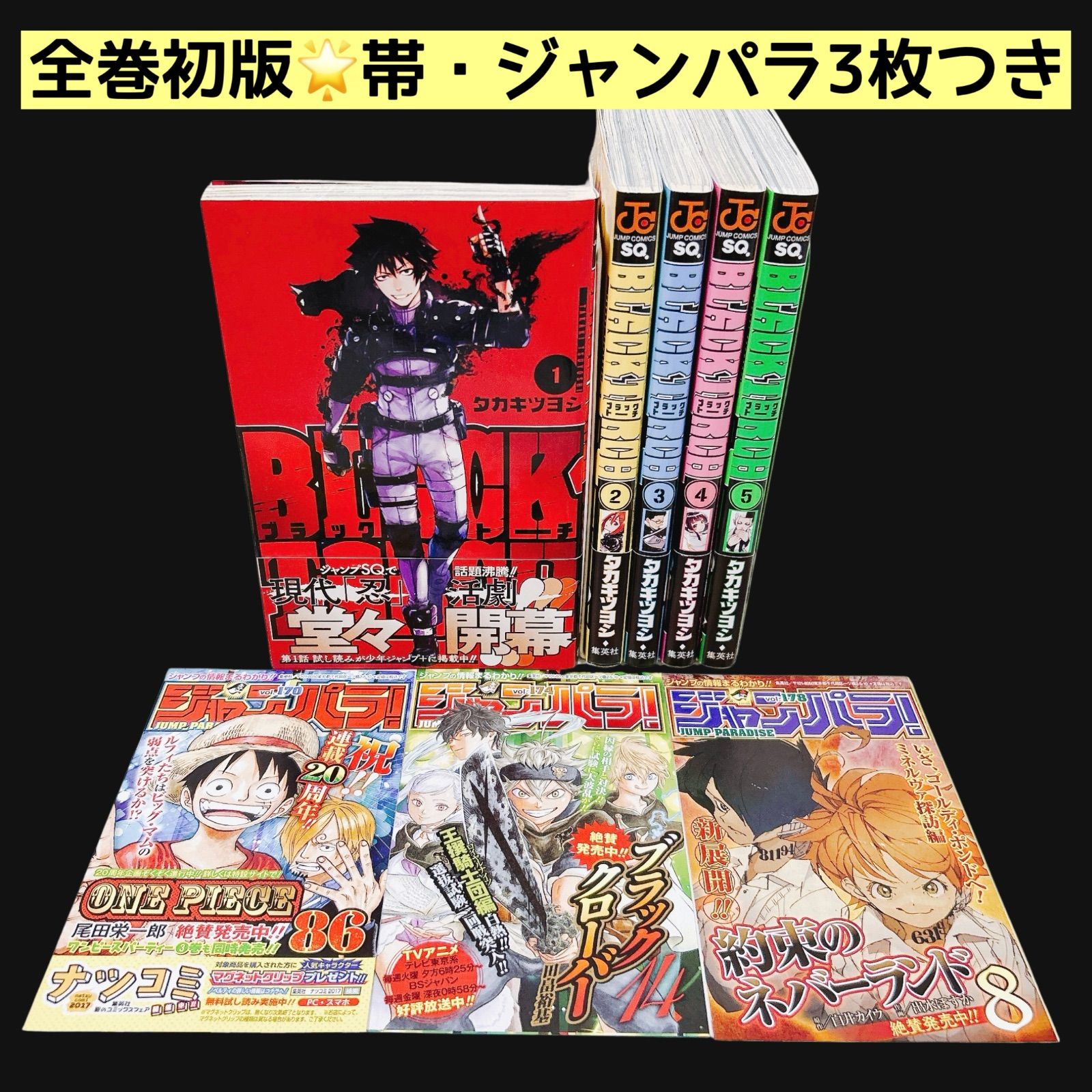 全巻初版】BLACK TORCH ブラックトーチ 全巻セット 1～5巻 ジャンパラ