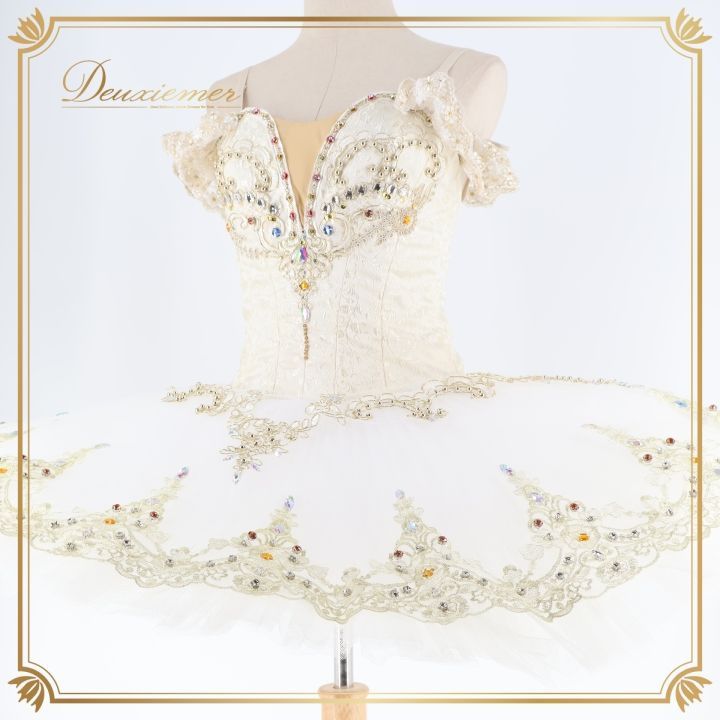 バレエ 衣装 チュチュ エトワール ドンキ 花嫁 白 金 コンクール 発表