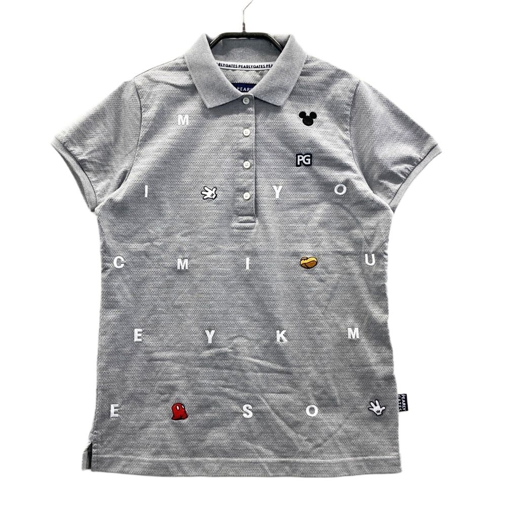 サイズ：0 PEARLY GATES パーリーゲイツ 半袖ポロシャツ ミッキー