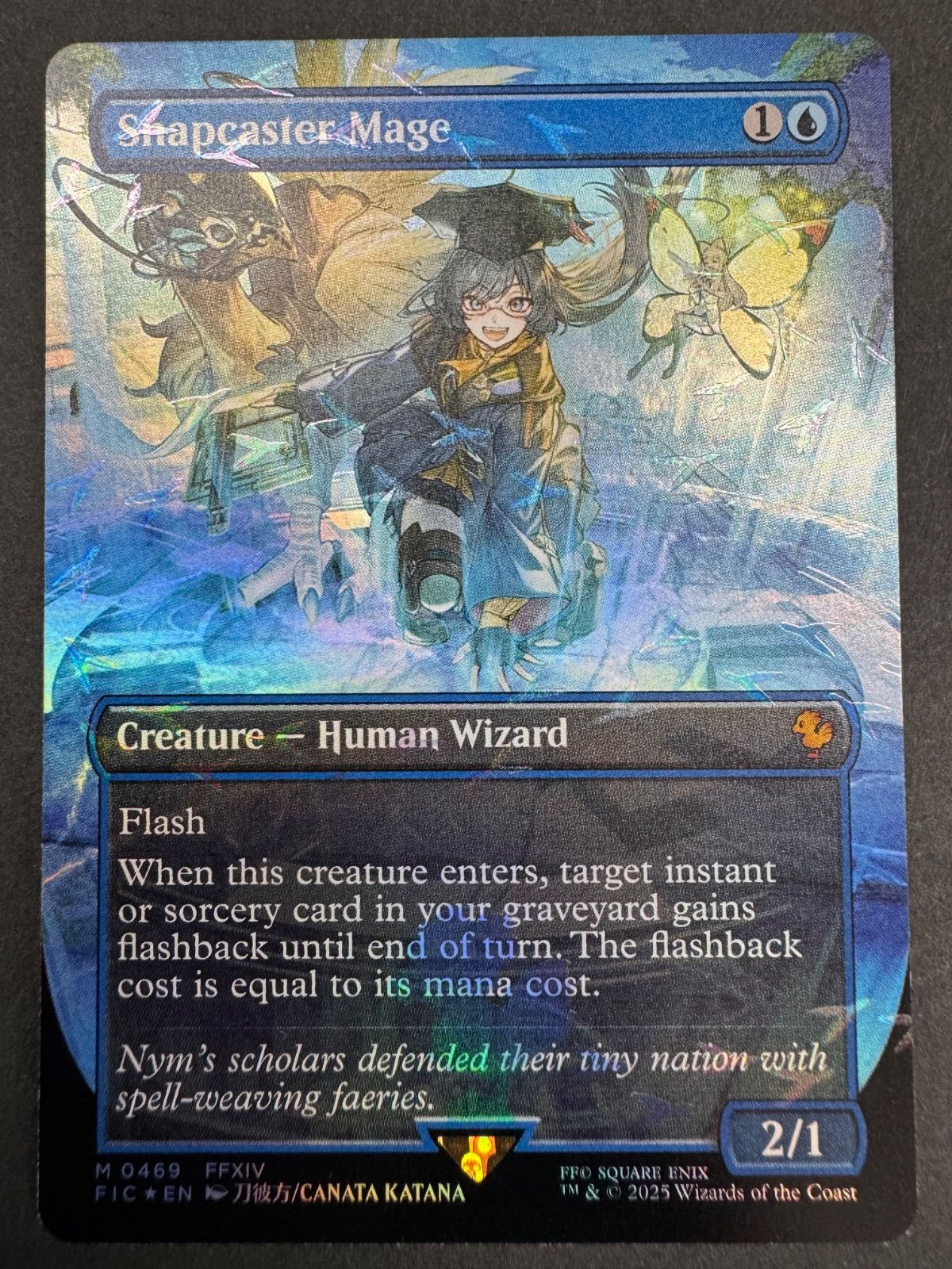 MTG 瞬唱の魔道士 Snapcaster Mage 英語 foil ボーダーレス FIC