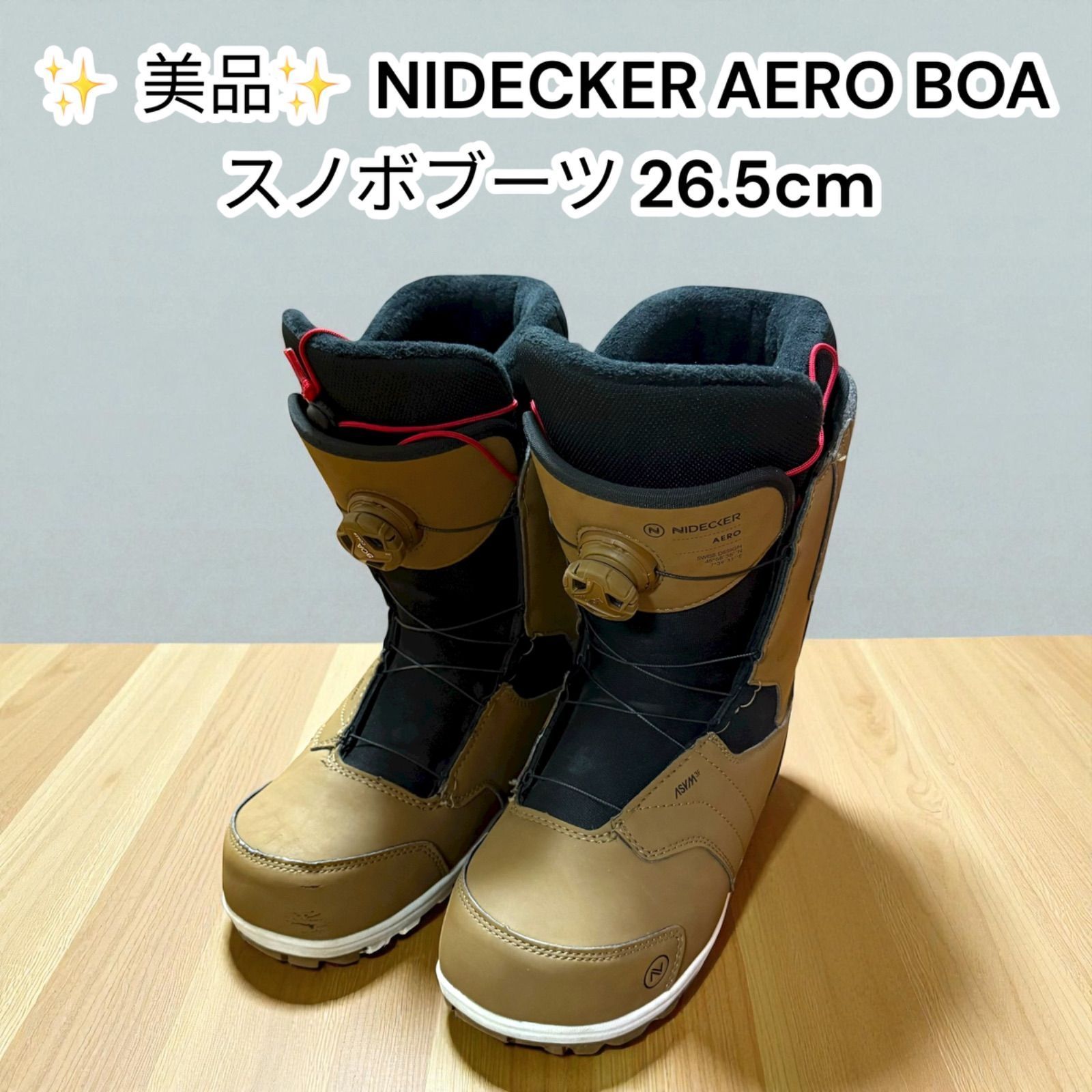 中古美品】NIDECKER AERO BOA 26.5cm スノーボードブーツ ナイデッカー