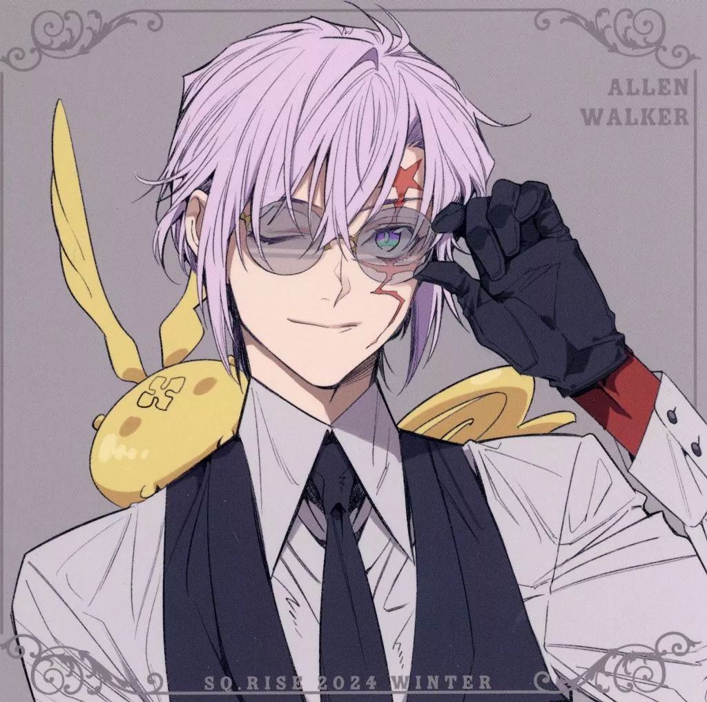 中古】キャラカード アレン・ウォーカー(D.Gray-man) スクエアカード