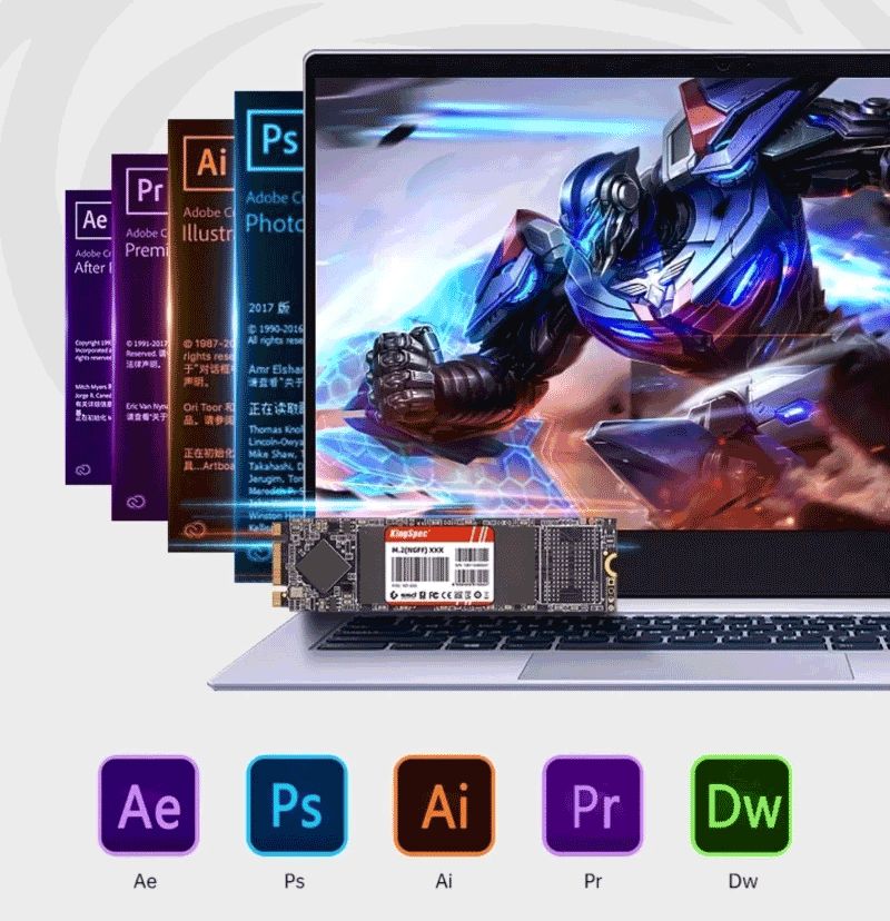 HESRAY M.2 2280 NGFF SSD 4TB SATA III NAND ノートパソコン