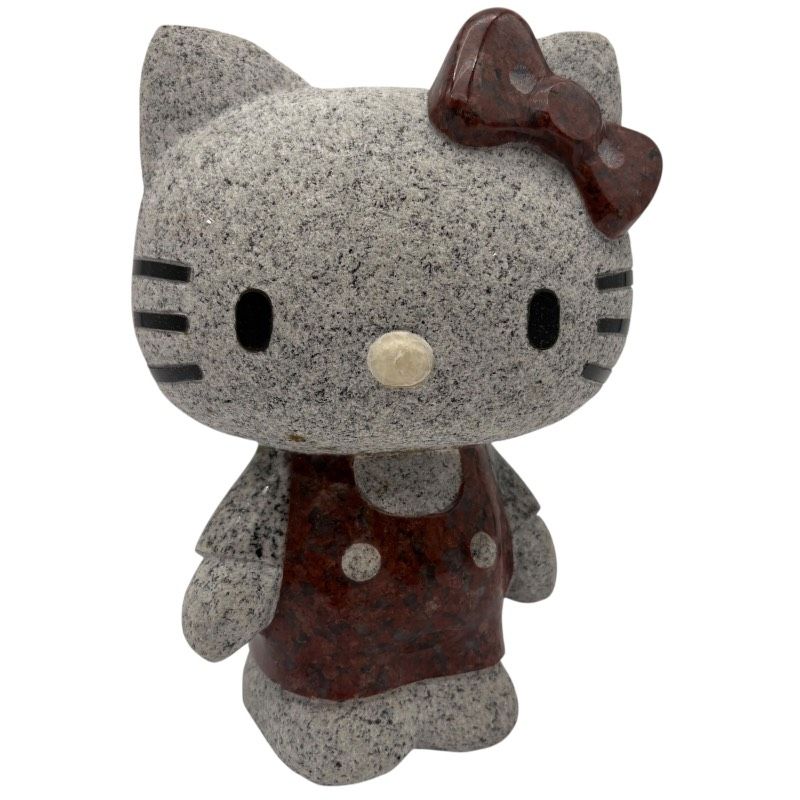 希少品】ハローキティ サンリオ キティちゃん 御影石風 石像 置物 高さ